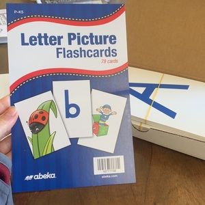 NEW! Abeka k4 letter picture flash cards 78 cards